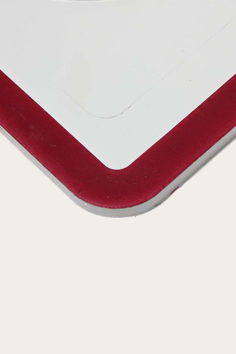 RW Mud Flaps White & Burgundy