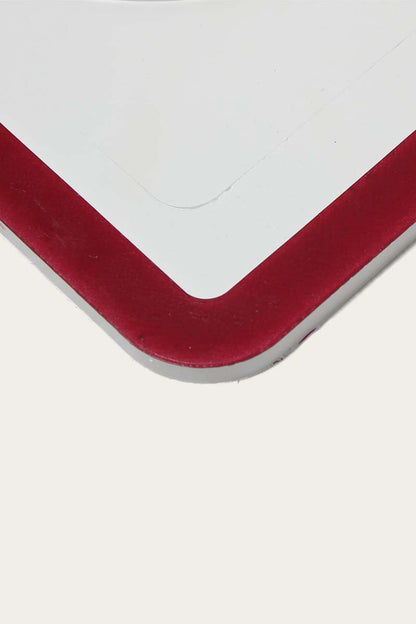 RW Mud Flaps White & Burgundy