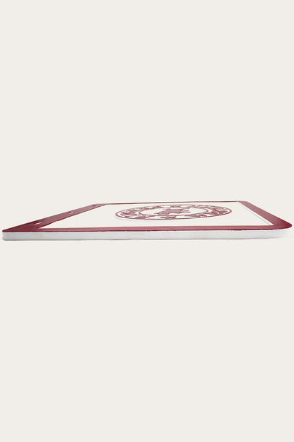 RW Mud Flaps White & Burgundy