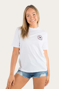 Signature Bull Womens Loose Fit T-Shirt - White/Multi