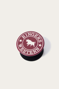 Ringers Western Pop Socket - Burgundy