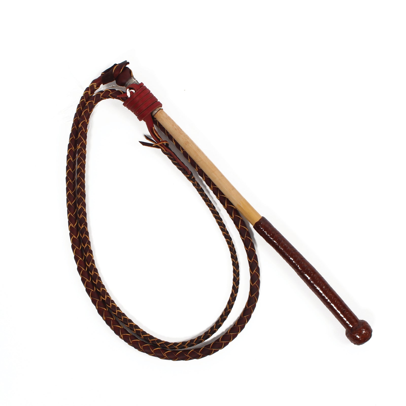 Australian Made 6ft Stockmans Whip - Red Hide