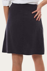 Nicole Womens Midi Skirt Midnight