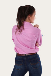 Pentecost River Womens Half Button Work Shirt - Pastel Pink