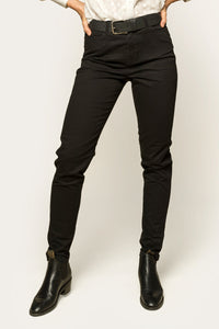 MacKenzie Womens 5 Pocket Stretch Drill Jeans - Black