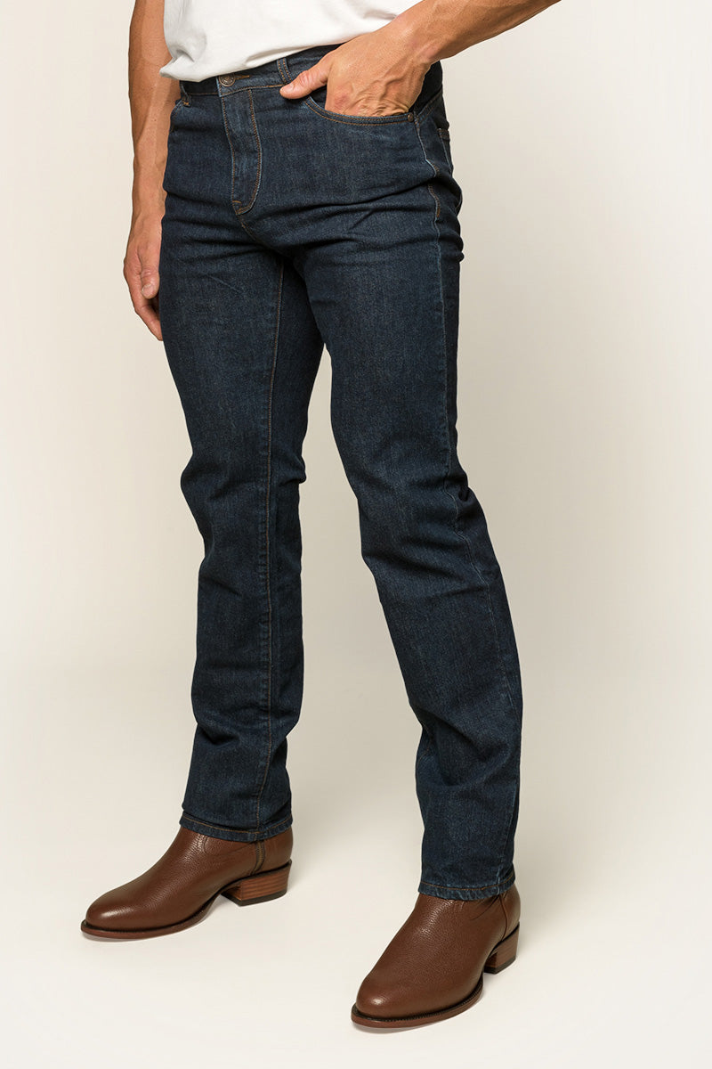 Mitchell Mens Straight Leg Jean - Dark Blue