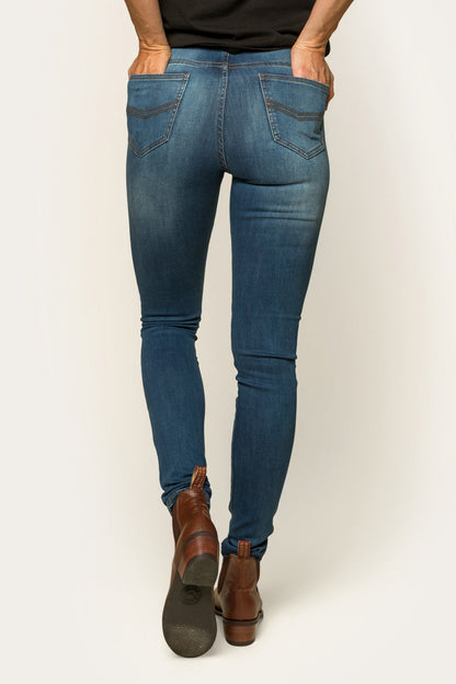 Sammy Womens High Rise Skinny Jeans - Vintage Blue Wash