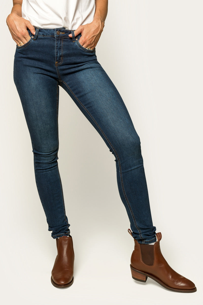 Sophie Womens Skinny Leg Jean - Classic Blue