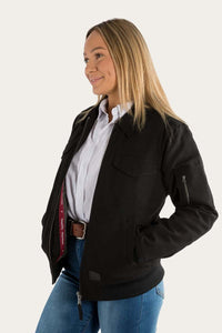 Yorke Womens Sherpa Bomber Jacket - Black