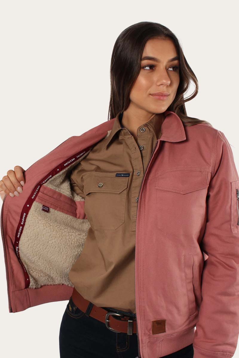 Dusty rose cheap bomber jacket